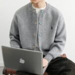 Men's Knitted Cardigan, Spring/Autumn 2026 New Style, Casual Sweater Jacket, Trendy Outerwear, Youthful Sweater, Men's Jacket